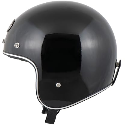 Nishua Jet 2 Evo Jethelm ohne Visier, ECE Zertifiziert - Maximale Verkehrssicherheit, Robuster & Komfortabler Motorradhelm, Idealer Roller Helm & Vespa Helm, Doppel-D Verschluss, Klares Visier, XL