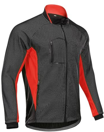 Vintercykel Cykeljacka Herr Ridjackor Bike Cycle Regnjacka Varm fleecetröja Vattentät vindtät kappa Utomhussport Regnjacka med dragkedja