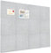 Okydoky Große Filz Pinnwand, Selbstklebend Pinnwände, 120x90cm,12 Stück, 30x30cm Vertikale Streifen Filz-Pinnwände für Home Büro Klassenzimmer Wanddekoration,hellgrau (GY-3030, 12pc).DE