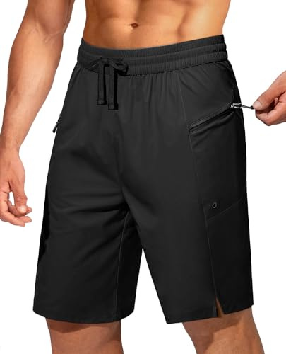 FOGFIRE Mens Swim Trunks Board Shorts Bath Suit with Pocket Black XL