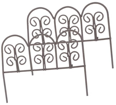 Mikikit 2pezzi Recinzione in Miniatura Delle Bambole Recinzione Da in Retrò Per Micro Paesaggi Accessori Da Delle Fate Facile Montare e Riutilizzabile
