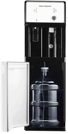 Enfriador de agua independiente de pie, dispensador de agua caliente y hielo de doble función para oficina y hogar, fuente de agua potable de carga inferior