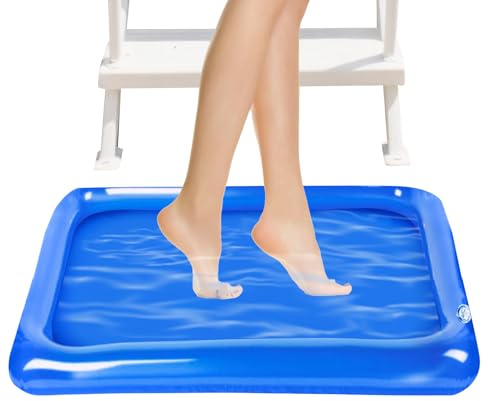 Inflatable Foot Bath Basin - Foot Wash Basin for Swimming Pool, Foot Care Accessory for Home, Spa, Bathroom, Beach, Family