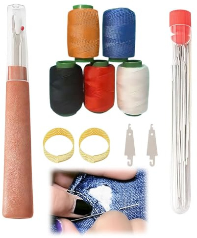 OIXYAZ Set Di Strumenti Da Cucito Da 36 Pezzi, Kit Di Aghi E Filo per Cucire a Mano, Set Portatile Fai Da Te Fatto a Mano, Amanti Del Fai Da Te