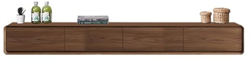 Supporto TV sospeso da parete con gestione dei cavi, mensola TV multicolore per console di archiviazione e media (F 240 x 20 x 24 cm) - Soluzione moderna per l'intrattenimento domestico