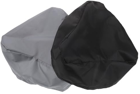SOPOTUTU 2 Pezzi Coprisella Bicicletta Copertura Antipioggia e Antipolvere per Sella Mountain Bike Bici da Città e E-bike Resistente Nero e Grigio Elegante