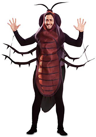EUROCARNAVALES Humorvolles Kakerlaken-Kostüm für Herren Tierkostüm schwarz-braun - Braun
