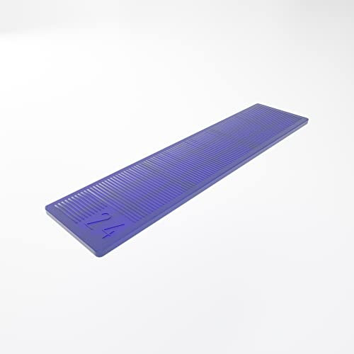 BAUHELD® Cales de vitrage universelles 30 x 100 x 2 mm [500 pièces] – Entretoises de fenêtre bleues en plastique – Convient comme plaques de base, plaque en plastique, sous-couche ou cales de vitrage