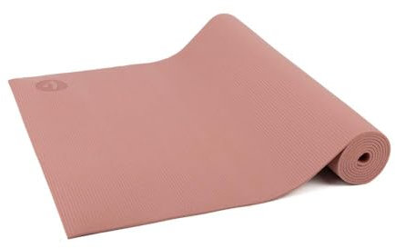 Bodhi Yogamatte Asana | Rutschfeste Übungsmatte | Schadstofffrei & Waschbar | Matte aus PVC | Fitnessmatte für Yoga, Pilates & Gymnastik | Antirutschmatte für deine Yogapraxis | Rose Tan