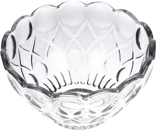 KOHARA Bol à Salade en Cristal, Bols à Dessert en Verre, Bol à céréales, Bol à crème glacée : Bol à Dessert en Cristal, Bols à Fruits en Verre, Bol de Rangement Sundae, Bol brûlé pour l