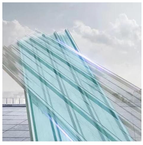 Hoja de techo transparente de FRP，Hojas de Techo Corrugado,Chapa Ondulada de 1.2mm,Placa de Iluminación Natural FRP con Resistencia a Los Rayos UV,Placa de Aislamiento(Color:3pcs,Size:1mm-0.9*0.6m/35*