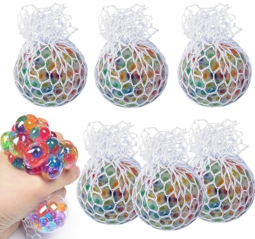 Balle Anti-Stress, Squishy Balle Fidget Toys, Anti Stress Enfant Balle, Lot 6 de Boules Anti-Stress pour Enfant et Adulte pour Soulager l'anxiété et Gérer La Colère