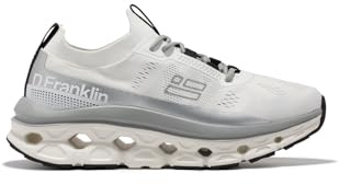 D.Franklin Zapatillas Deportivas Aero Mesh Blanco/Plata - Zapatillas de Vestir Unisex - Moda Casual - Talla (37) - Modelo Aero-Sneakers-Mesh