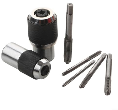 URPIZY Lot de 7 outils de dévissage avec mâchoires réglables pour tarauds, alésoirs et extracteurs de vis, compatible avec les clés d'entraînement carrées de 3/8