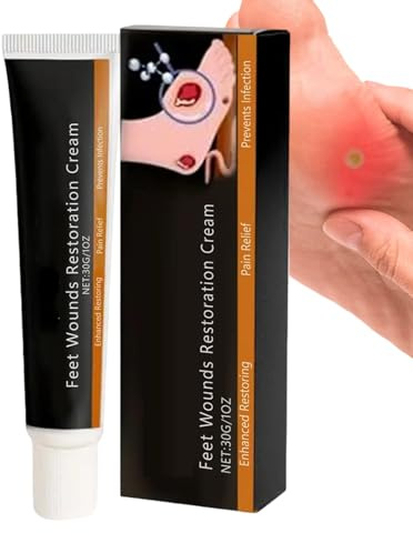 Holdes Loción para pies | Cuidado hidratante suavizante 30 g | Loción seca y agrietada para el cuidado de la piel | Para adultos atletas mujeres hombres reparación de hidratación durante la noche