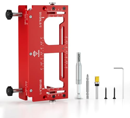 Door Hinge Jig for Door and Jamb/Frame, Adjustable Mortise Width