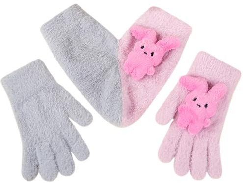 Handschuhe zum Halten der Hände - Gemütliche Paare, warme tragbare Partnerhandschuhe, leichter Handschuh | Winterkleidung Weicher, doppelter Komfort für Roma-Spaziergänge, Pink +