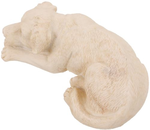 UTHCLO Piedra Conmemorativa de Resina para Mascotas Beige Colocación Estable, Adecuado para Recuerdo de Perro Fallecido en Hogar o Jardín Exterior