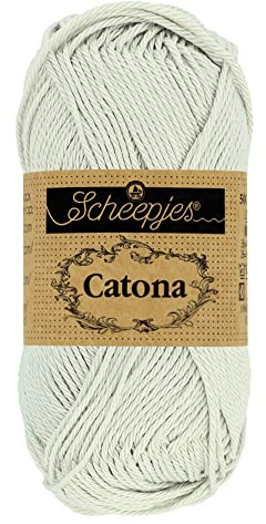 Scheepjes - Scheepjes Catona 172 Light Silver Yarn - 1x50g