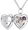 ChicSilver Silber Damen Medaillon Silber Herzform zum öffnen Mädchen Foto Box mit Geschenkebox Super Valentinstaggeschenke