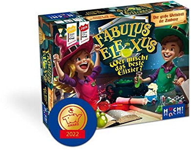 HUCH! | 882325 | Fabulus Elexus | Wer mischt den besten Zaubertrank? | Toy Award 2022 | Familienspiel | spielt gemeinsam oder alleine, ab 8 Jahren | Experimentierkasten für Nachwuchsmagier