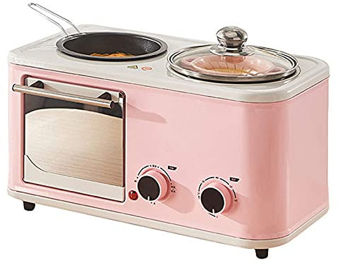 frukostmaskin multifunktionell 4 i 1 hushållsfrukostmaskin, minibrödbröd, multifunktionsbakugn/omelett/stekpanna/varmgryta/kokare/matångare