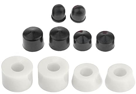 Folpus Skateboard Truck Bushing 92A Standard Shockproof Better Feedback Zubehör für Longboard Im Freien, Weiß
