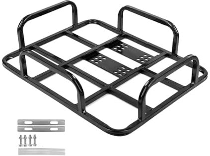 Ronyme Fahrrad-Gepäckträger, Fahrrad-Gepäckträger aus Eisen, Fahrrad-Gepäckträger, Einkaufstütenträger für Erwachsenenfahrräder, Mountainbikes und Rennräder, mit Rahmen 50x40cm
