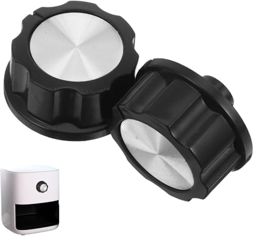 Mikikit Oven Control Knobs 2 Pack Replacement Timer Switch Knob for Air Fryer Stove BBQ Grill Kitchen Appliance Accessories for Healthy Cooking