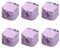 Satiskid 6 PCS Magnetic Cable Manager, Self-Adhesive Desk Cable Organizer, Phone Charging Cable Keeper, Wire Holder for Office, Car, Kitchen & Home Use (Purple)