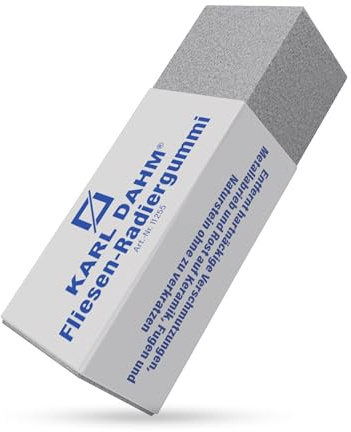 Karl Dahm® Borrador de azulejos para una limpieza sin esfuerzo – Eliminador de suciedad para azulejos, juntas, piedra natural y cerámica sanitaria – Sin arañazos y respetuoso con el medio ambiente –
