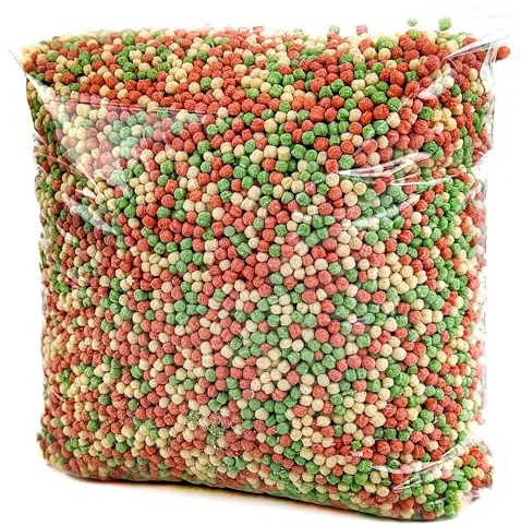 HERONS Pond Pellets Mix Ultralight (5L Refill Bag) - Koi & Goldfish Food - Excellent Value - Complete Feed for all Pond Fish - Premium, Variety Pond Pellets - 5 Litre