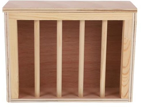TOYANDONA Comedero De Heno para Conejos De Madera Soporte Dispensador De Comida para Conejos Cobayas y Chinchillas para Jaulas
