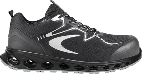 COFRA Karate ESD S1 PS FO SR, Calzado de Seguridad Laboral, Negro, Puntera de Fibra de Vidrio, Plantilla Light Foam, Antideslizante (Sistema Tallas Calzado EU, Adulto, Números, Mediano, 40)