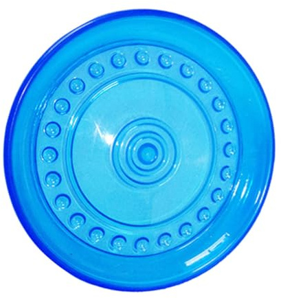VALICLUD Disque Volant pour Chien 18cm en TPR Léger et Solide, Interactif pour Entraînement et Activité, pour Ambiance Estivale la Plage ou Piscine
