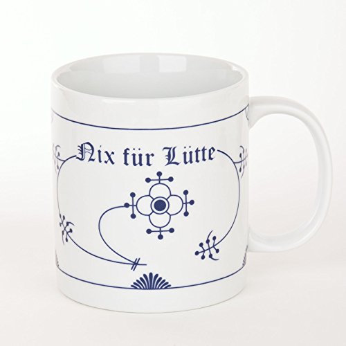 Ocean-Line XXL Becher Nix für Lütte Indisch Blau / Strohblume Maxi Pott /Jumbo Tasse 0,5l