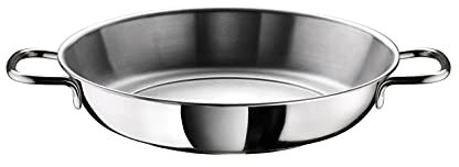 Prima Collection, Casseruola 2 Manici in Acciaio Inox Nichel Free Serie Ecoline, Adatto All’induzione, Made in Italy, Diametro 28 cm