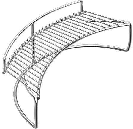 Outspark Warming Cooking Rack/Smoking Rack for Weber,Char-Broil Charcoal Kettle Grills and Ceramic Large Big Green Egg,Kamado Joe Classic,Pit Boss K22,Louisiana K22 Grills,17 3/4 SS Grill Rack Acces