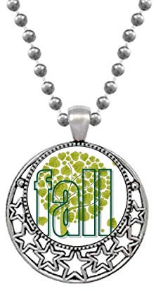 offbb Autumn Deciduous Loving Trees Necklaces Pendant Retro Moon Stars Jewelry