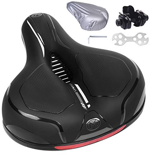 LEMEGO Sillín de Bicicleta MTB Cómodo Impermeable, Cojín de Gel Unisex, para Bicicleta Montaña Carretera Estatica