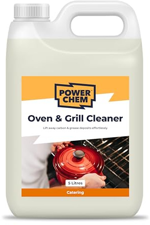 Parrilla resistente, barbacoa y limpiador de hornos ¦ Ideal para eliminar grasa quemada, alimentos y depósitos de carbono ¦ Fórmula 5L lista para usar