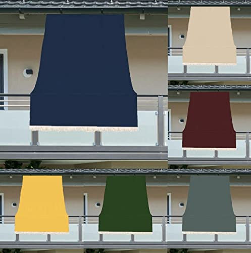 Luga TENDA DA SOLE CON ANELLI RESISTENTE ESTERNI BALCONE VERANDA GIARDINO 2022 (150X250, BLU)