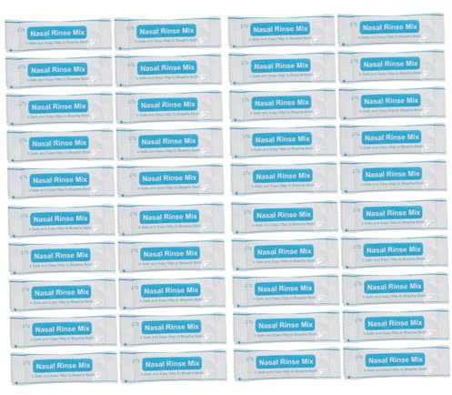 COLLBATH 80piezas Sal Para Lavado Nasal Sobres Mezcla Salina Sin Iodio Para Adultos y Limpiador Nasal