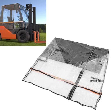 Cubierta de Montacargas Transparente, Protección de los Rayos UV a Prueba de Viento Impermeables Todo el Clima de la Carretilla Elevadora Cubierta de la Cabina de la Lluvia,