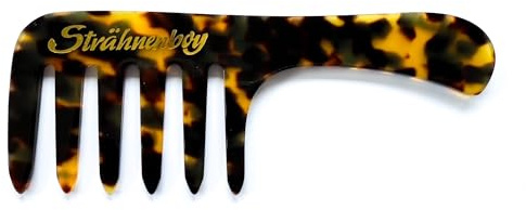 Strähnenboy Edición TOKYO peine dentado muy grueso 16,5 cm – 6,5 pulgadas – flexible – 6 dientes anchos hecho a mano peine de mechas peine de bolsillo con mango (053 tok)