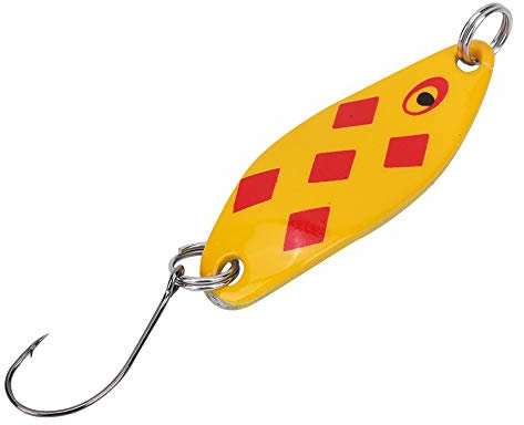 CFTGIW Trout Lures Trout Blinkers for Fishing Lures for Trout3 5g/3 4cm Easily Catch of Fres Blinkers for FishingTrout for TroutTrout LuresTrout Spoons (Orange square pattern)