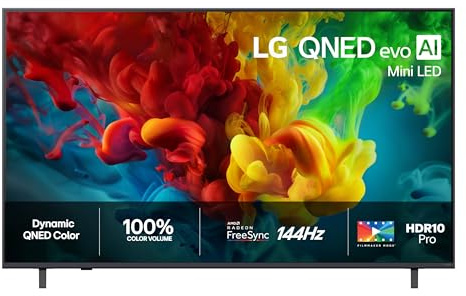 LG 55 QNED82B 4K Edge Mini-LED TV – 144Hz, FreeSync Premium Pro, QNED Color, ALLM, Game Optimizer