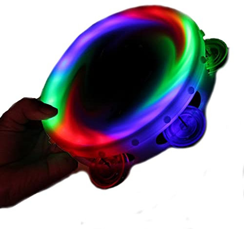 The Glowhouse Rundes blinkendes und leuchtendes Tamburin sensorische UK-Marke