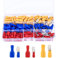 Spade Connector Insulated Crimp Terminals, Electrical Wire Terminals Crimp Connector Set, Male and Female Bullet Connectors Tool Kit for Electrical Wiring(Red, Yellow, Blue, 150 Pcs)