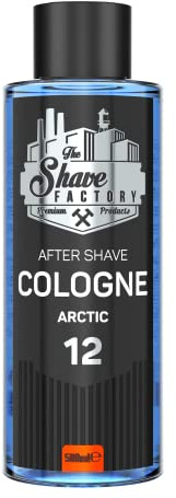 THE SHAVE FACTORY Aftershave-Kölnischwasser – Arctic 500ml – Kühle Zitrus- & Holzig-Duft für Männer – Belebendes & Erfrischendes Aftershave – Beruhigt die Haut & Spendet Feuchtigkeit